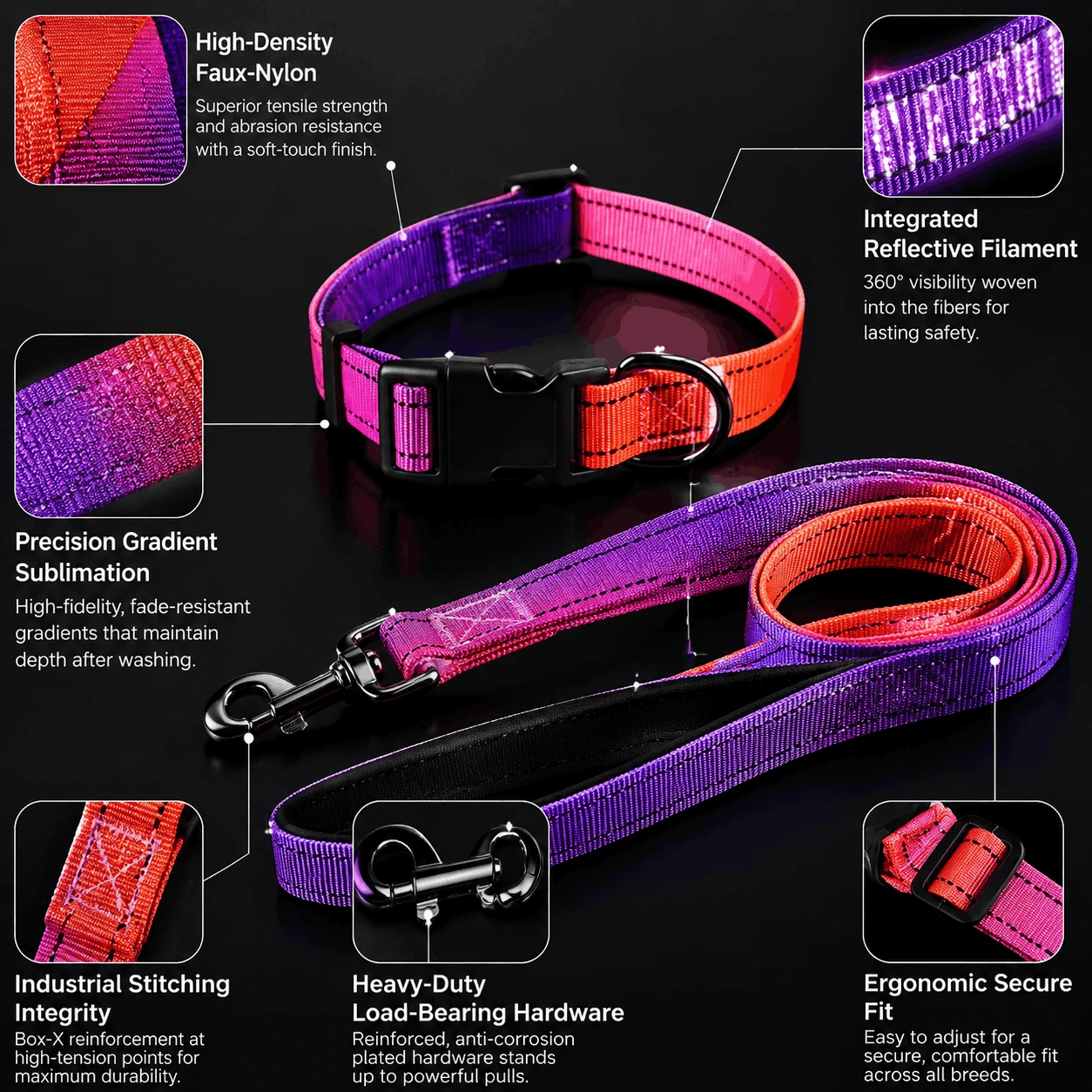 custom dog collar set custom dog collar set
